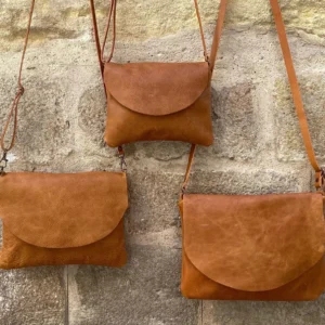 brown bag flap 3 sizes