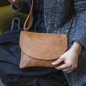 tan leather bag