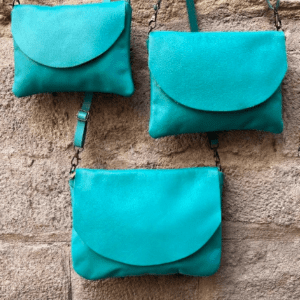 Bolsa bandolera turquesa