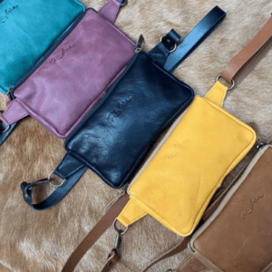 Riñonera minimalista de pell