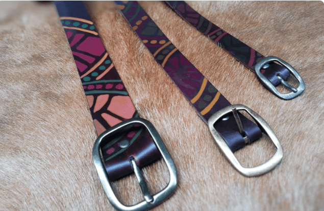 Cinturó de cuir artesanal