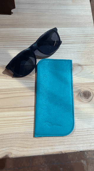 Handmade leather case for glasses portable glasses case
