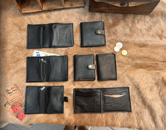 New York and black wallets