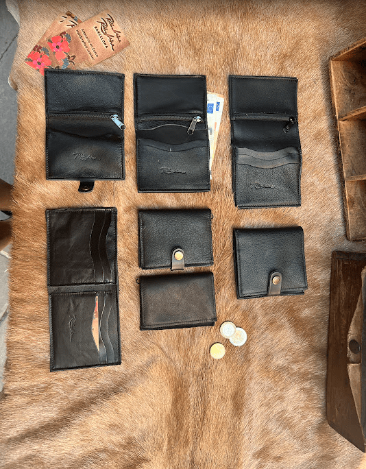 New York and black wallets